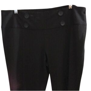 INC International Concepts size 14 black high rise wide leg dress pants NWOT